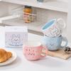 Soft Cute Rabbit Ceramic Mug Children's Coffee Water Cup Cute Cute Fun Home Couple Breakfast Milk Cup