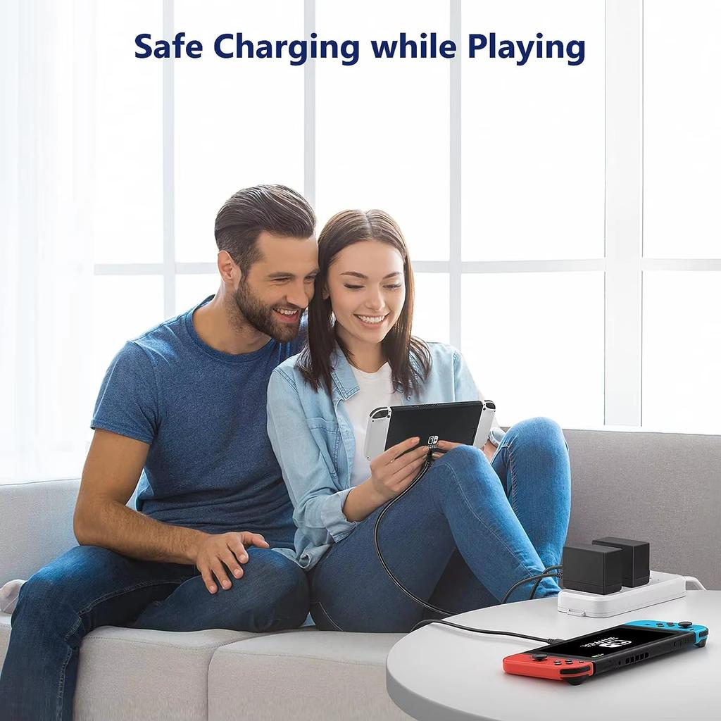 USBC Power Adapter Fast GaN Charger For Switch 2 /Switch /OLED /Lite, Power Supply For NS2 NS Support Switch TV Dock 15V 2.6A 3A