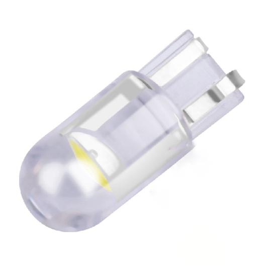 2 шт. T10 автомобильные индикаторы ширины автомобиля COB стекло прозрачные светодиодные лампы