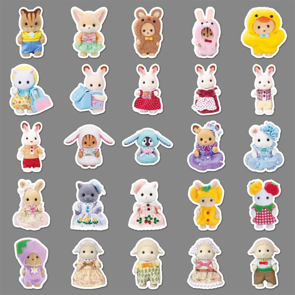 51 Наклейка-граффити с сэнбэями, Персонализированные мультяшные милые декоративные наклейки для чехла мобильного телефона, чашки для воды, жевательной резинки