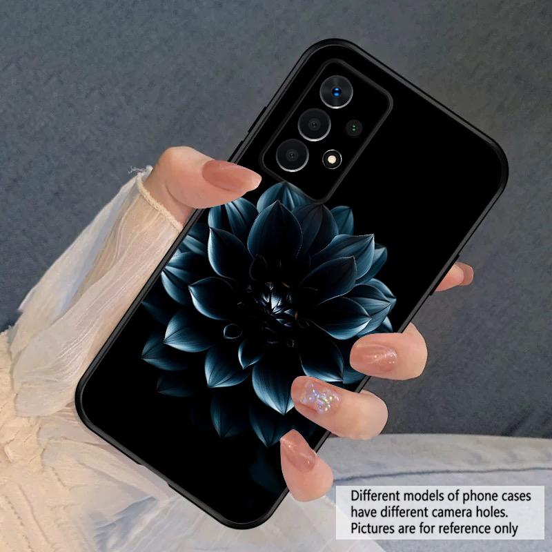 Черный лист Изображение Для Samsung A03 Core A 04 05 06 12 14 15 16 22 23 Galaxy A25 26 4G 34 35 52 53 56 71 73 90 5G мягкий чехол для телефона