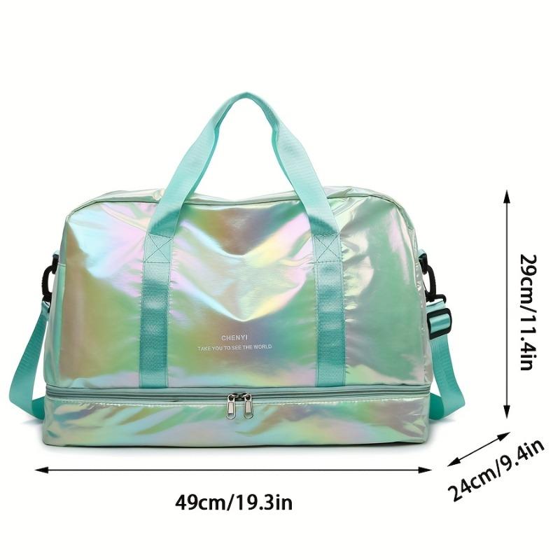 Многофункциональная дорожная сумка-даффл большой вместимости, легкая нейлоновая сумка-тоут для выходных для спортзала, спорта, поездок на ночь