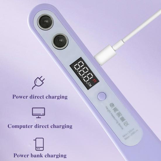 Портативный ультразвуковой измеритель высоты с ЖК-дисплеем, ручной, для детей и взрослых, беспроводной, инфракрасный, для измерения высоты