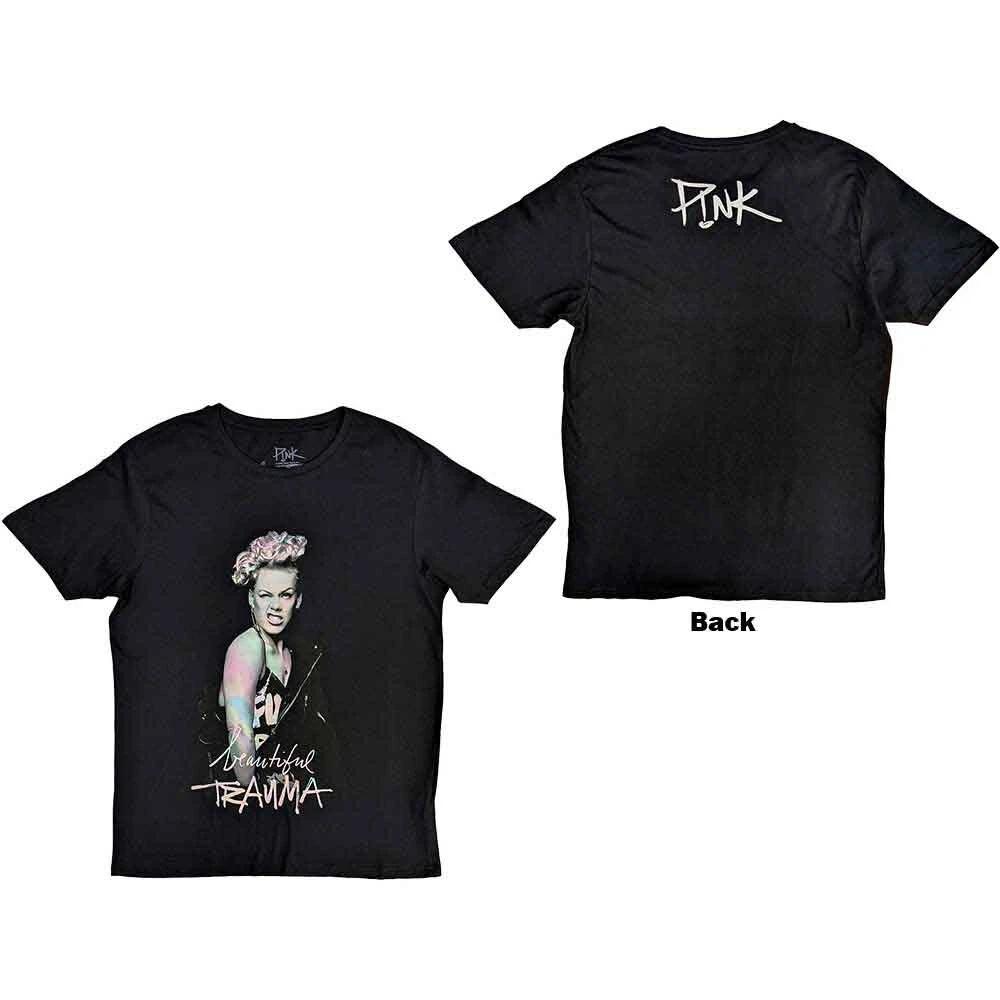 Pink Wink T-Shirt Black New