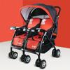 Twin Baby Stroller Can Lie Foldable Hand Push Light Double