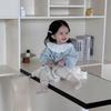 Комплект для девочки в корейском стиле: осенний свитшот и юбка с мультяшным принтом