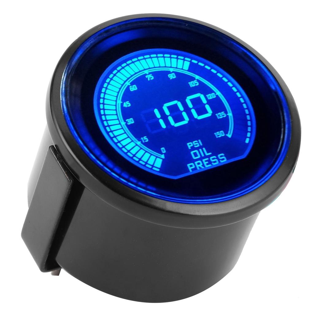 Universal Oil Pressure Gauge for EVO Series 12V 52mm 0‑150psi Dual Color Auto Instrument W Sensor
