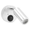 12‑24V 3W LED Reading Light Bedroom Bedside Lamp Chrome Aluminum Alloy for Boat RV SUV Trailer Silver Neutral White