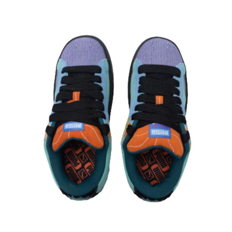 Puma Замшевые кроссовки унисекс XL, мятные, темно-аметистовые, низкие, для повседневной носки 398409-01