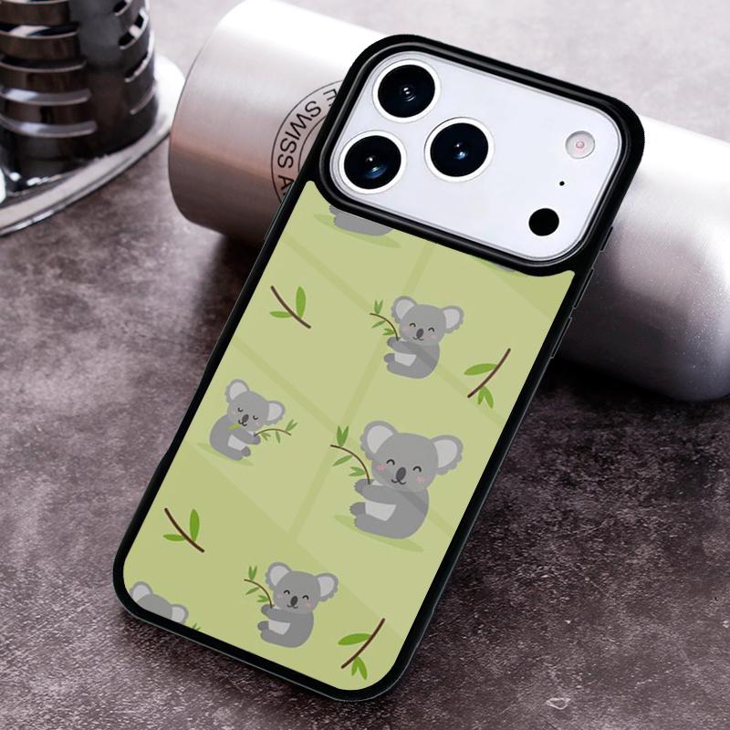 Cute Cartoon Koala TPU Phone Case For iPhone 17 16 15 14 13 12 11 Pro Max Plus 17Air Soft Silicone Cover