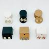 50Pcs Round Cardboard Earring Display Cards Blank Kraft Paper Jewelry Hanging Tags For Earring Ear Studs Selling Packaging