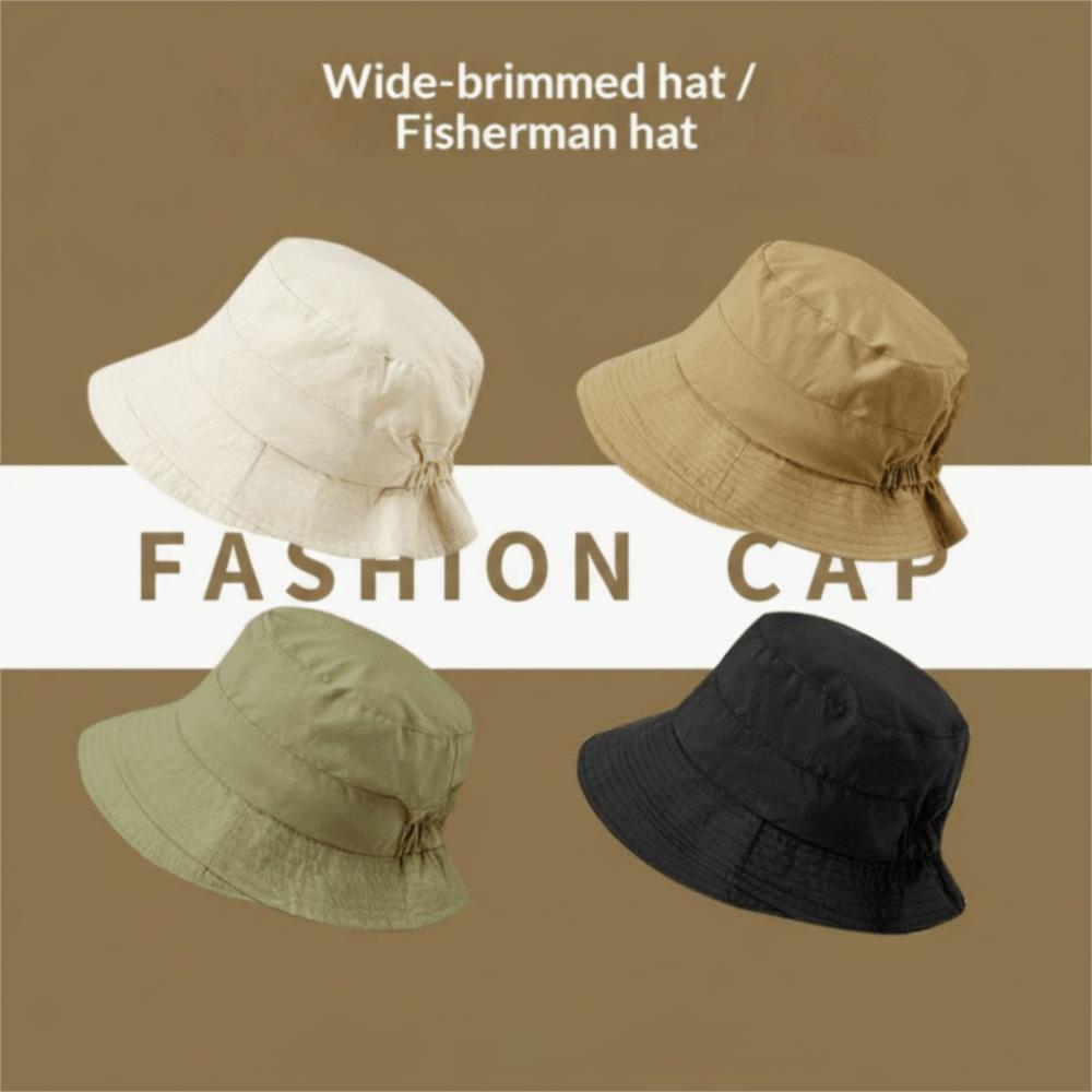 Japanese Style Fisherman Hat Wide Brim Fishing Caps Casual Bucket Hat Fishing
