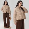 Cotton-padded Jacket Women's Short Lapel Winter Thickened Cotton-padded Jacket