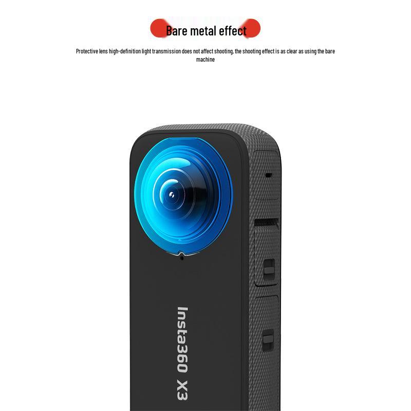 Защита объектива панорамной экшн-камеры Insta360 X3/X4, силиконовый чехол