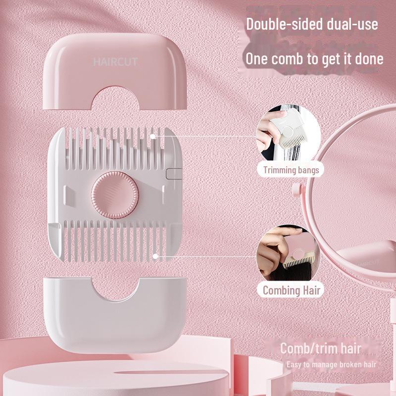 Многофункциональный триммер для волос: Расческа «два в одном» для девочек — идеально подходит для подравнивания, прореживания и восстановления секущихся кончиков.