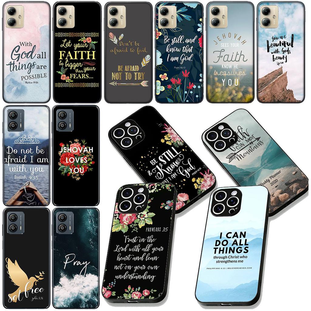Bible Verse Christian Jehovah God Cover for Motorola Moto Edge 70 60 Fusion NEO Pro G Stylus G56 G96 G52 G04 G05 G64 G71 Case
