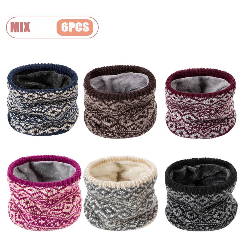 1-6PCS Outdoor Riding Neck Warmer Fleece for Fall and Winter Cold Proof Windproof Neck Guard Christmas Gift Neck Brace