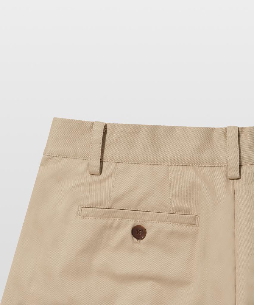 MANNERGRAM [Half Set Japanese Imported Fabric] Single-Pleat High-Density Cotton Half Pants Light Beige