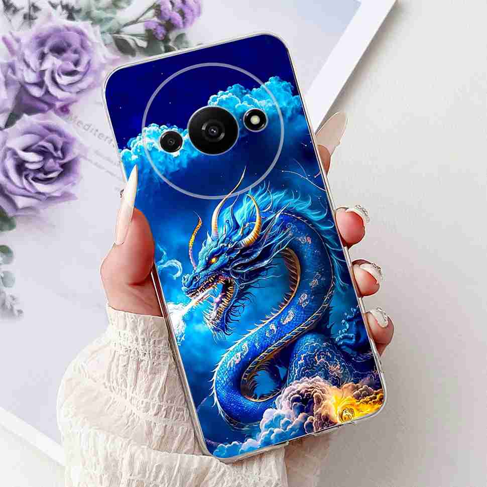 Чехол для Xiaomi Redmi A3 6.71" Мягкий Силикон Красивая Картина Задняя Крышка Для Redmi A3 RedmiA3 Чехол для Телефона Сумки