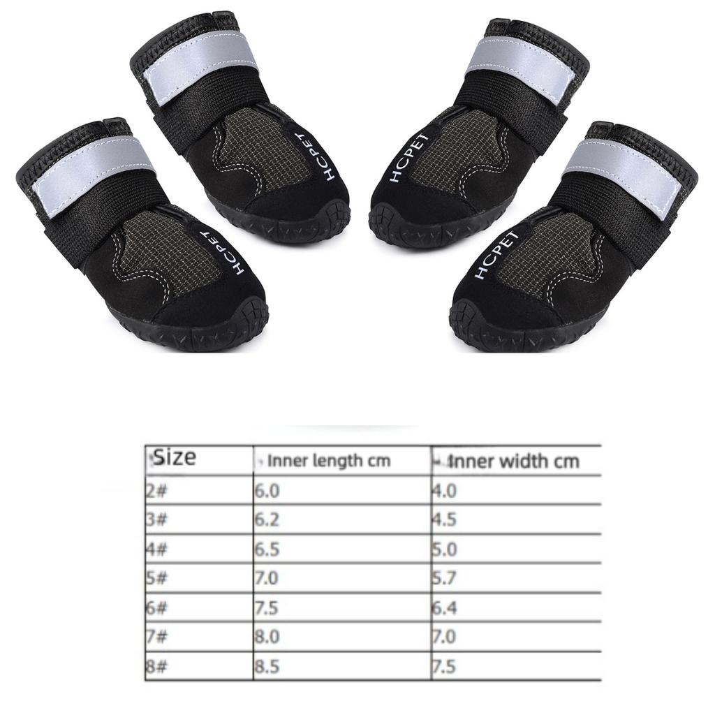 Pet outdoor protective shoes do not fall off the heel, waterproof, non-slip and anti-dirty winter warm soft-soled dog shoes