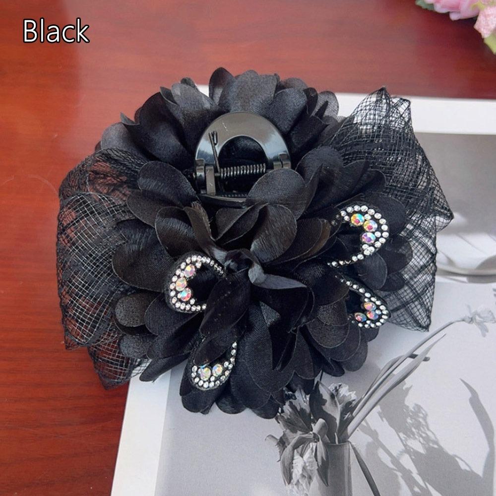 Заколка для волос с кисточкой, заколка для волос в виде цветка акулы, элегантные заколки для волос в виде краба для женщин, сладкая мода