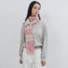 Striped Ribbed Wool Knit Scarf MDAC055_3 Colors