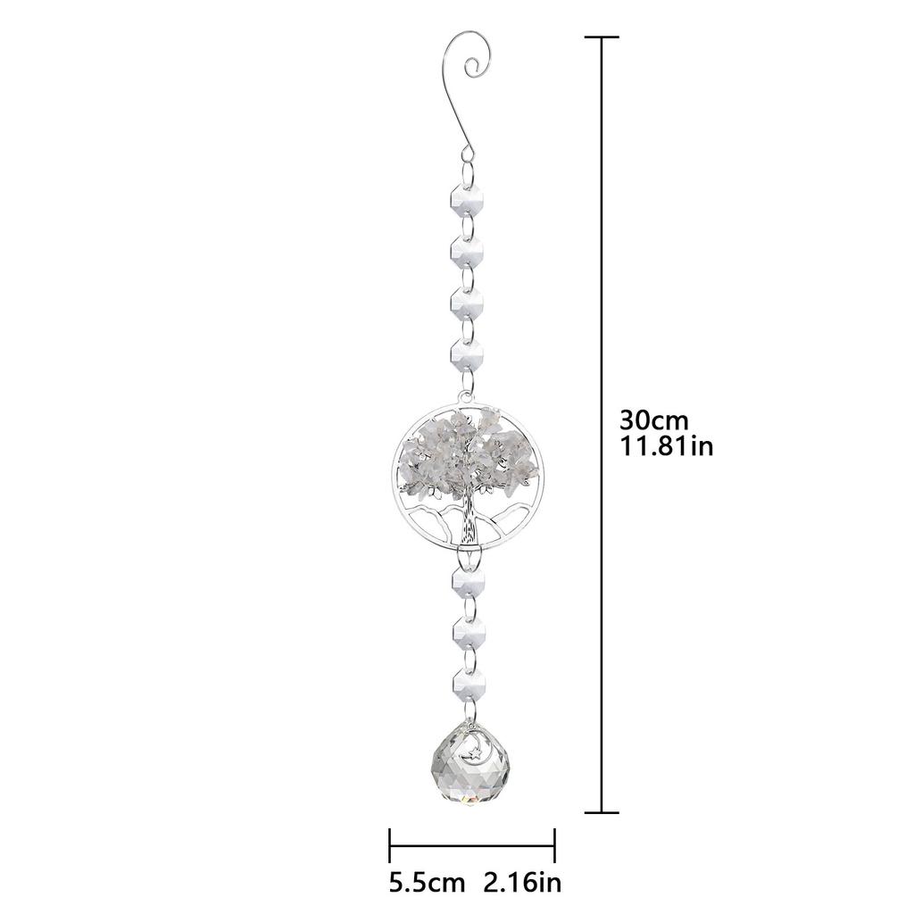 Кристальный ловец солнца Древо Жизни Подвесной ловец Подвески Колокольчики ветра Радужная призма Окно Капля Колокольчик Рождественская елка Домашний декор