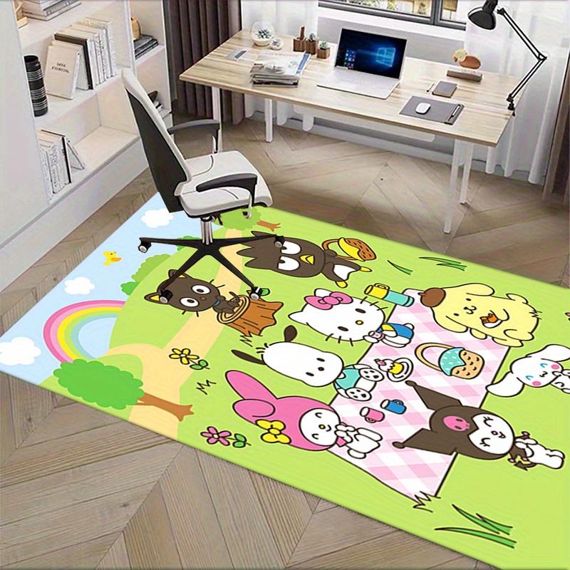 Office Rug Picnic, Characters Anti-Slip Rug, Machine Washable for Living Room, Bedroom, Office, Multiple Sizes, Bedroom Mat, Decorative Mat, Durable M