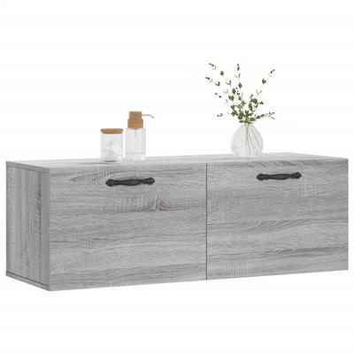 Wall Cabinet Grey Sonoma 100x36.5x35 Cm Engineered Wood