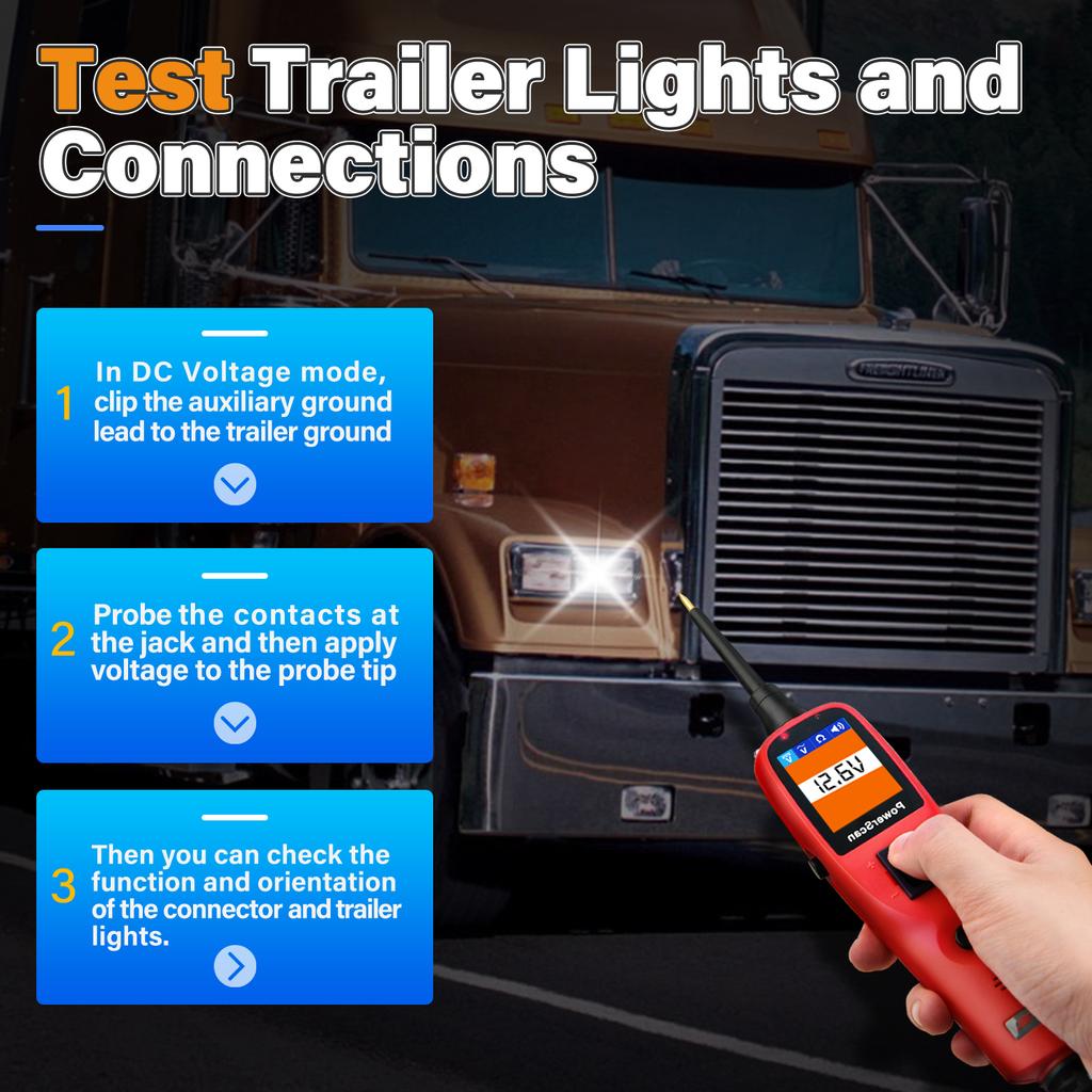 Autel PowerScan PS100 Auto Circuit Tester Diagnostic AVOmeter Testing Tool Automotive OBD2 Scanner
