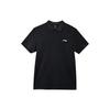 Li Ning Logo Loose Comfortable Versatile Thin Short Sleeve Polo Shirt Men Tops Black APLU799