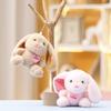 Rabbit Cute Keychain Cartoon Girl Backpack Decorative Pendant Plush Doll Gift