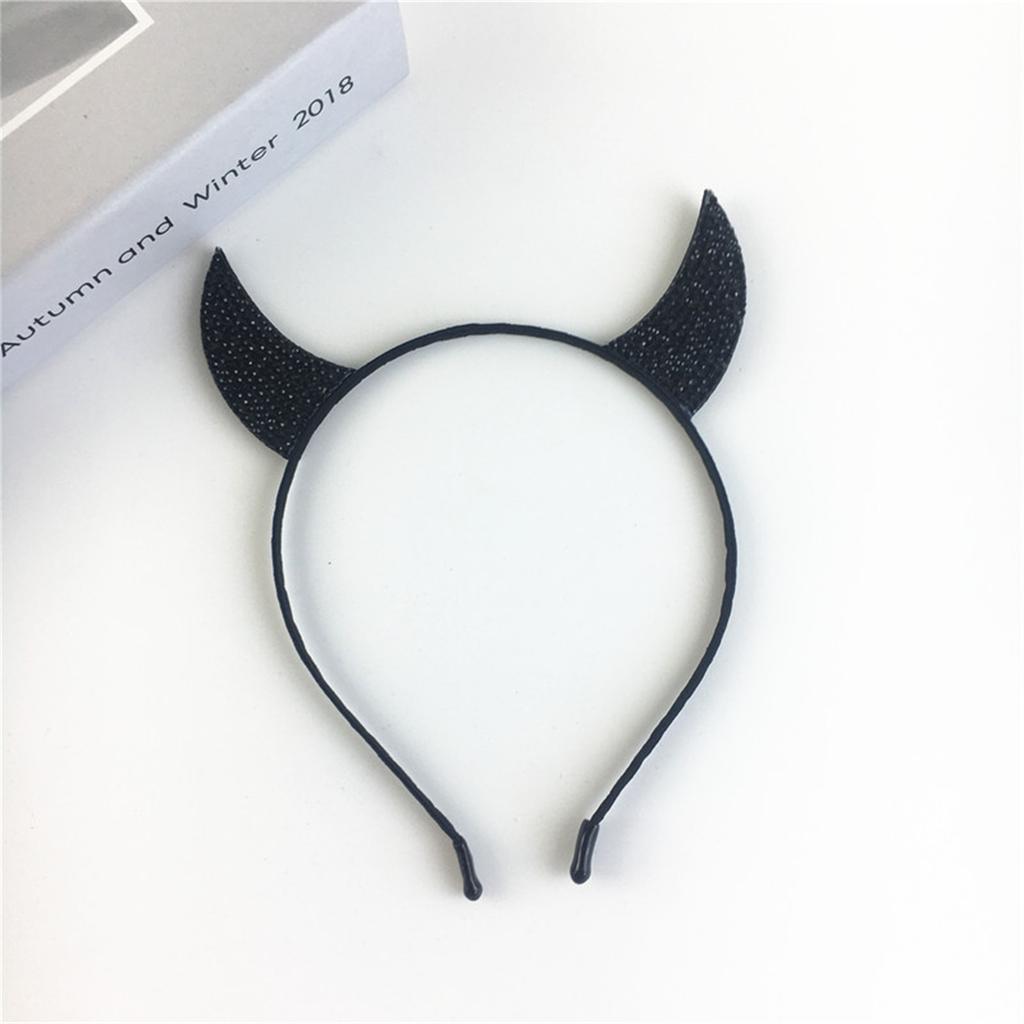 Devil Horns Disco Party Headwear Disco Headband Party Costume Headpieces Sparkly Devil Horns Cool Ghosted Horns