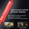 КРАСНЫЕ 3,5 мм AUX/Type-C Цифровой чип 6D HIFI Гарнитура с тяжелыми басами с микрофоном Музыка Спорт Игры Внутриканальные проводные наушники