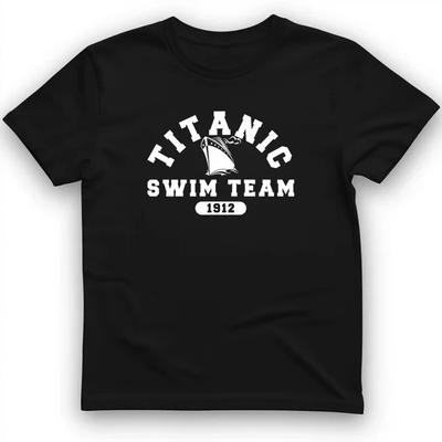 Titanic Swim Team Funny Graphic T-Shirt Humor Unisex Tee Gift Shirt