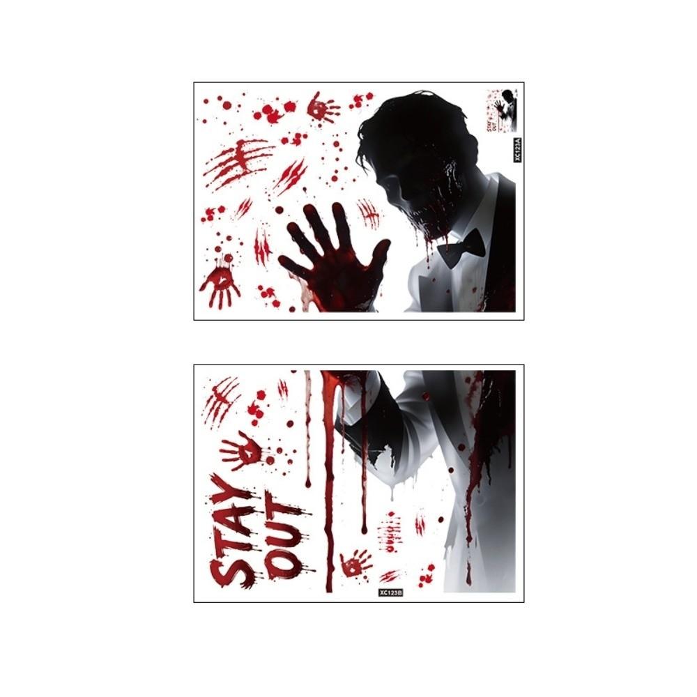 Ghost Claws Halloween Static Cling Decal Spooky Party Door Stickers Festive Decorations