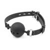 SM gag sex ball with hole soft rubber gag large, medium and small full silicone gag export source sex gag