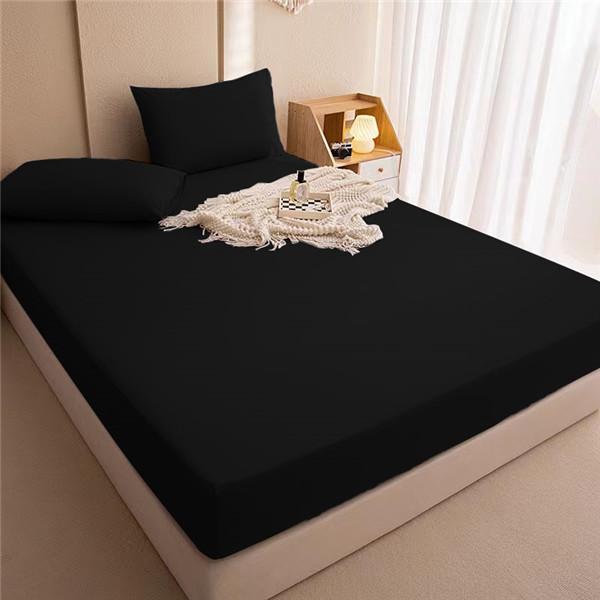Waterproof Fitted Sheet Breathable Anti-Bacteria Solid Color Modern Mattress Cover Urine Double Bedspread Sheets Bed Set