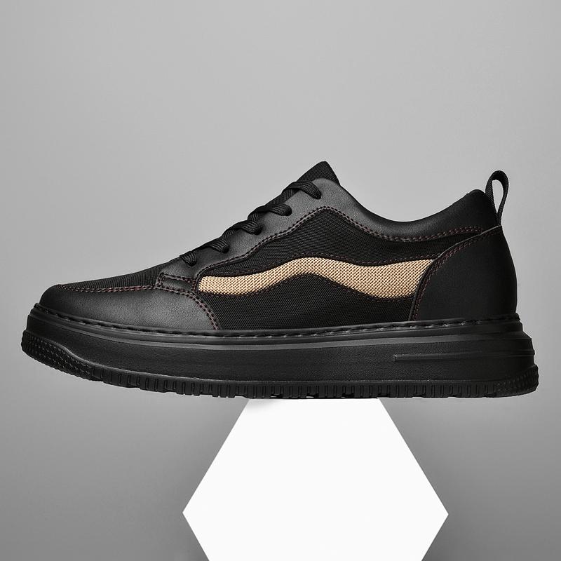 Fashion Casual Leather Men Skateboard Footwear All Soft Walking Shoe Fashion Man Sports Shoes Trainers Outdoor Sneakers