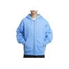 Solo Swoosh Fashion Versatile Hooded Zipper Fleece Long Sleeve Jacket Sweatshirt Men Jackets University-Blue White DR0403-412