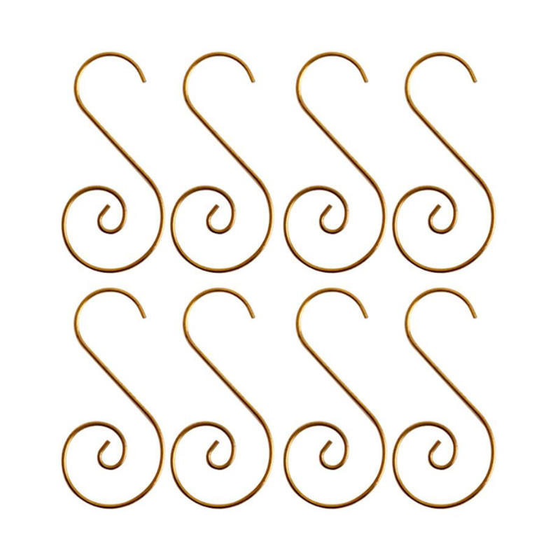 20 шт. Рождественский орнамент S-образный металлический крючок держатель подвеска для рождественской елки шары подвесные крючки новогодние принадлежности для украшения вечеринки