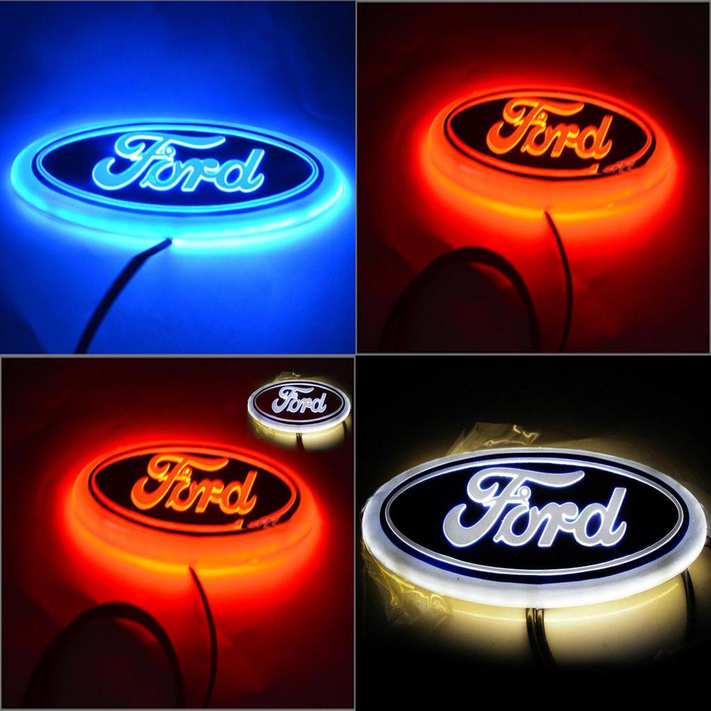 Мода Красочный 4d Автомобильный Светодиодный Задний Фонарь Логотипа Автомобиля Эмблема Значка Для Ford Fox Mondeo