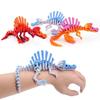 Multi-Color 3D Printed Echinosaurus Dinosaur Mini Size Bone Model Movable Dragons Figurine Movable Joints Desktop Craft