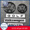 Для VW Volkswagen Jetta MK5 Golf Автомобильный передний значок логотип закрытый ABS наклейка Для Volkswagen Golf 5/6/7/7.5/8 280TSI передний и задний