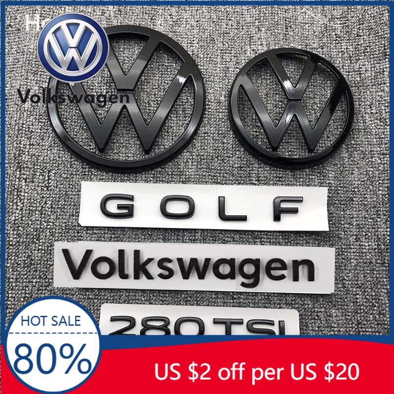 Для VW Volkswagen Jetta MK5 Golf Автомобильный передний значок логотип закрытый ABS наклейка Для Volkswagen Golf 5/6/7/7.5/8 280TSI передний и задний