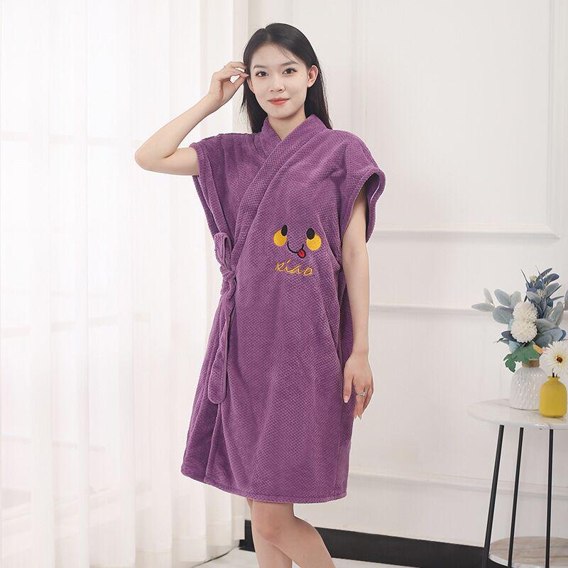 Женская быстросохнущая юбка для купания из кораллового флиса: Утолщенное, мягкое, впитывающее воду, удобное банное полотенце для весны и осени