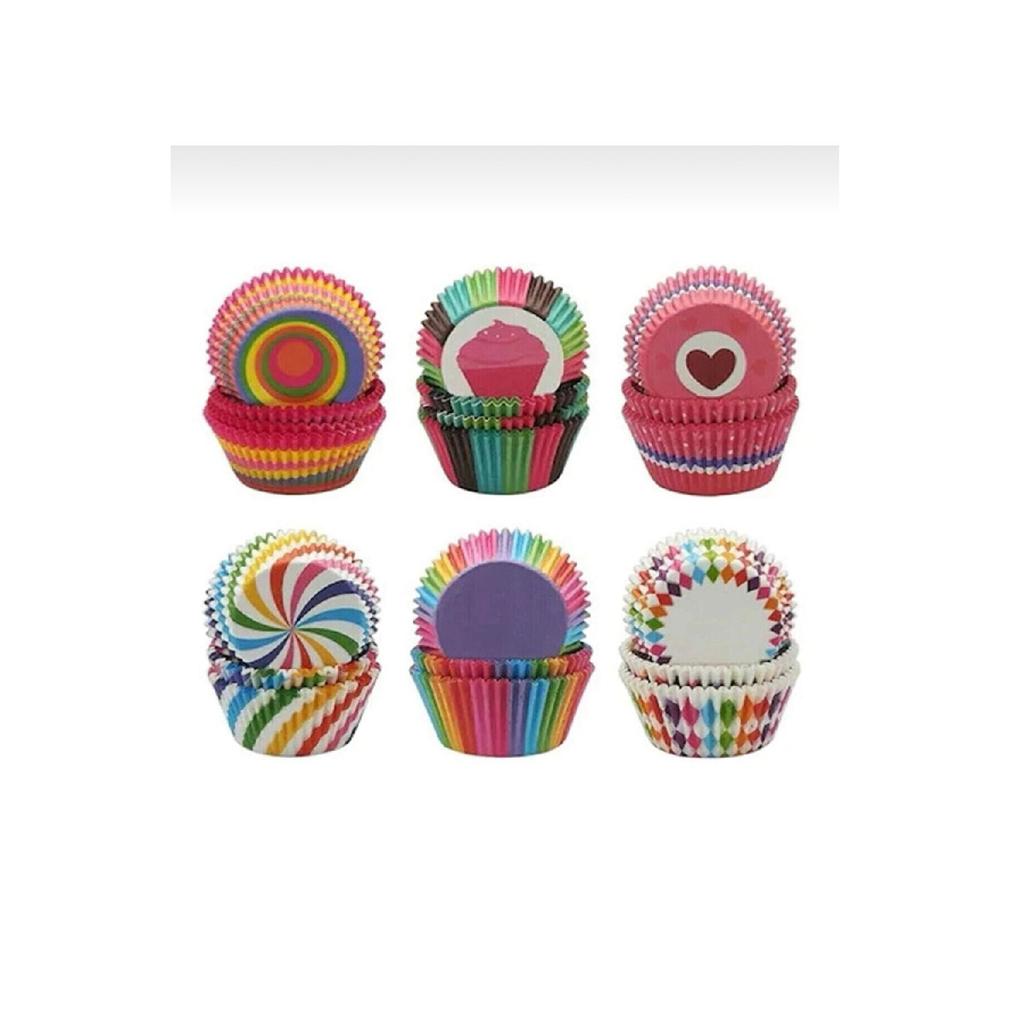 "100" Cupcake Paper, Colored Paper Muffin Cake Mold