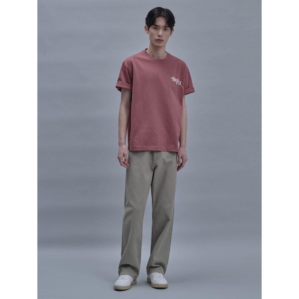 SHIFT.G Футболка с принтом Round Tshirt Розовый