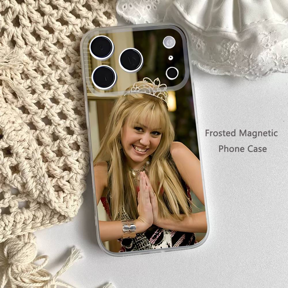 СМЕШНОЙ Магнитный чехол H-HannahS M-Montana Матовый прозрачный для iPhone 17,16,15,14,13,12,11 Pro,Max,Plus,Mini,Air,E