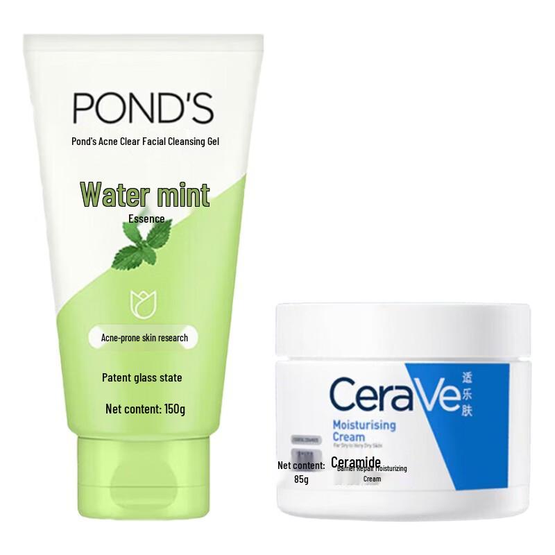 POND'S Набор: Очищающее средство против акне и Увлажняющий крем CeraVe